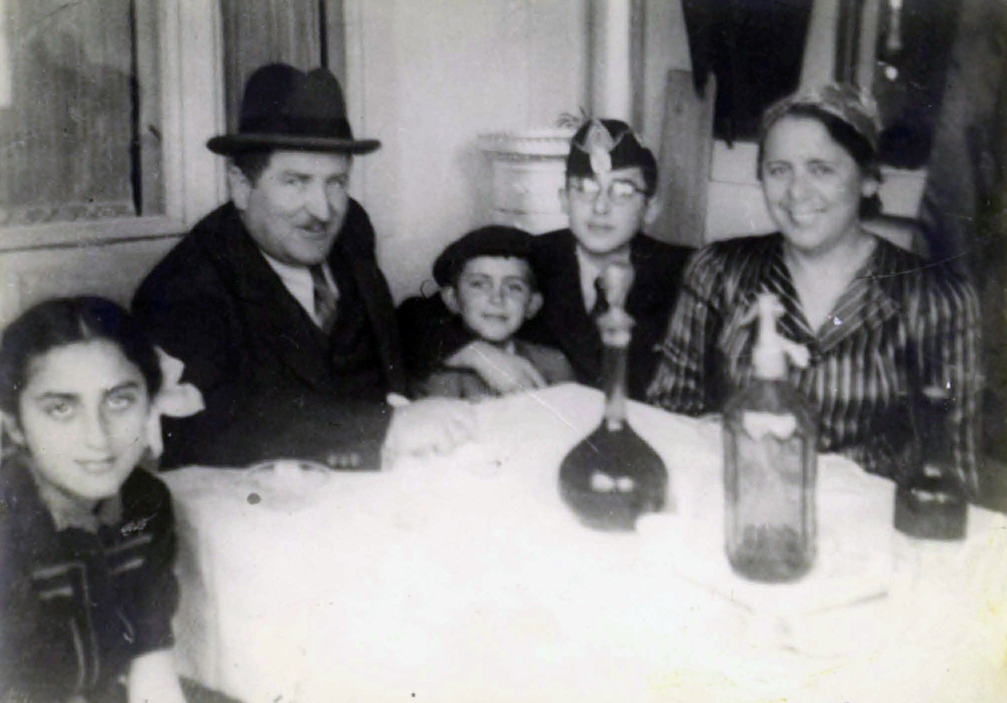  Dr. Alan Haber’s father Michael Haber (second from right) with his parents Bernard and Ilona, sister Olga* and brother Kalman*, Czechoslovakia circa 1943